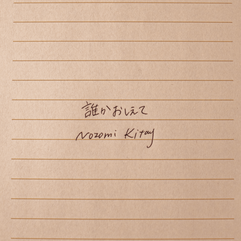 誰かおしえて — Nozomi Kitay cover artwork
